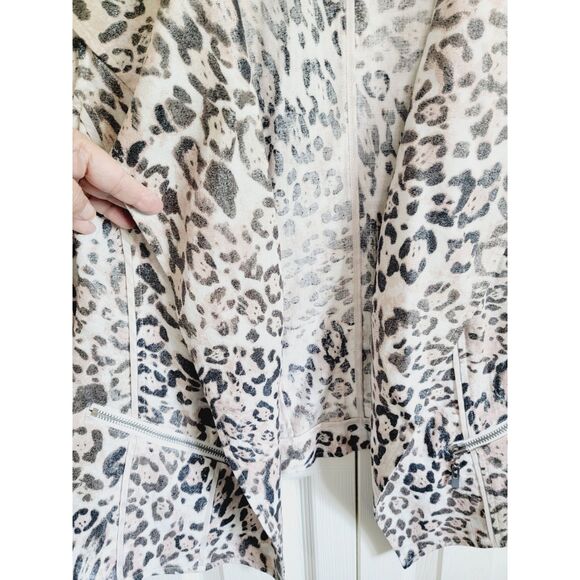 Chico's 4 Sleeveless Linen Blend Open Front Cover Vest Shirt Top Size 1X Pckts - Picture 7 of 7